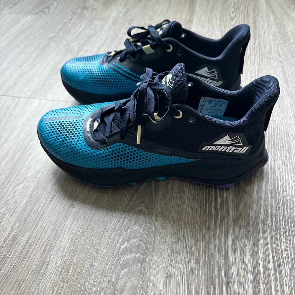 Columbia Montrail Blue and Black Sneakers